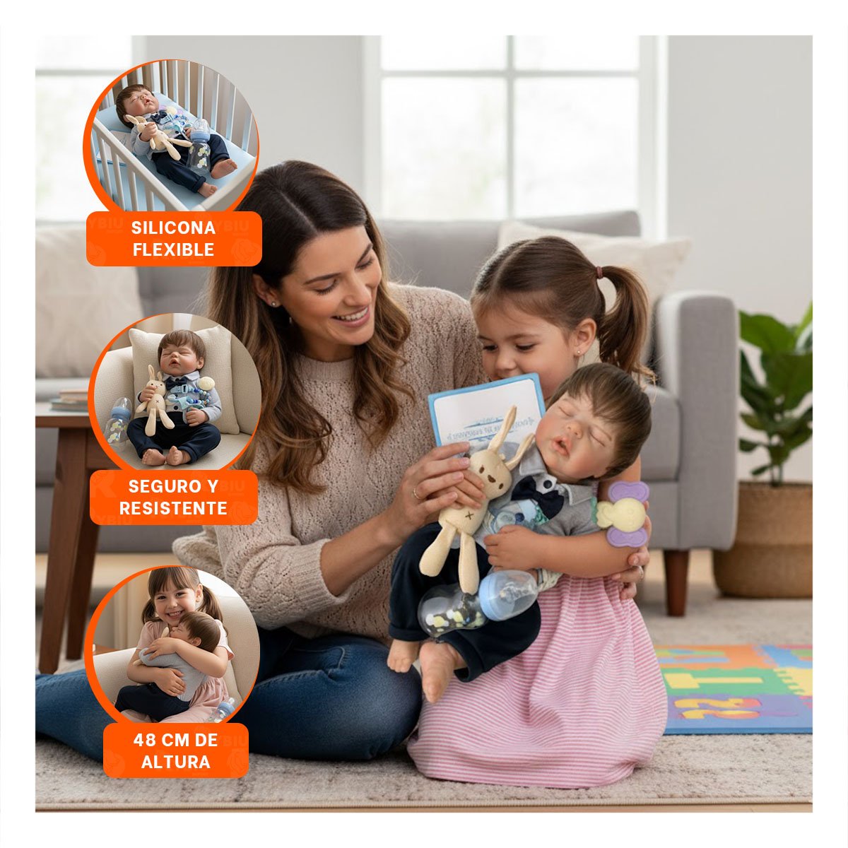 PACK2 PEQUEÑO COMPAÑERO 48CM CON ROPA FORMAL PLOMO Y AZUL NOCHE PARA PADRES Y+PAPEL REGALO - 5