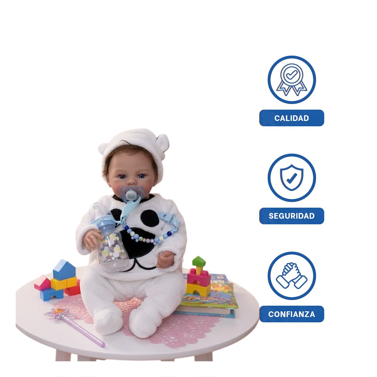 PEQUEÑO COMPAÑERO 48CM CON CHOMPA PERRITO BLANCO FELICIDAD PARA HIJOS Y+LIGAS REGALO - 3