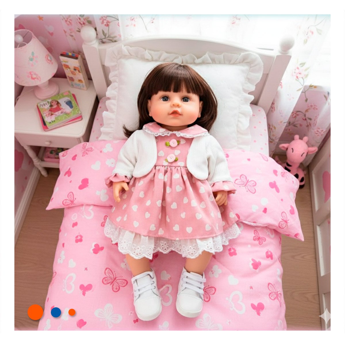 PACK2 PEQUEÑA COMPAÑERA CON VESTIDO CORAZONES Y CHOMPA ROSADO PARA RECREO SANO - 3