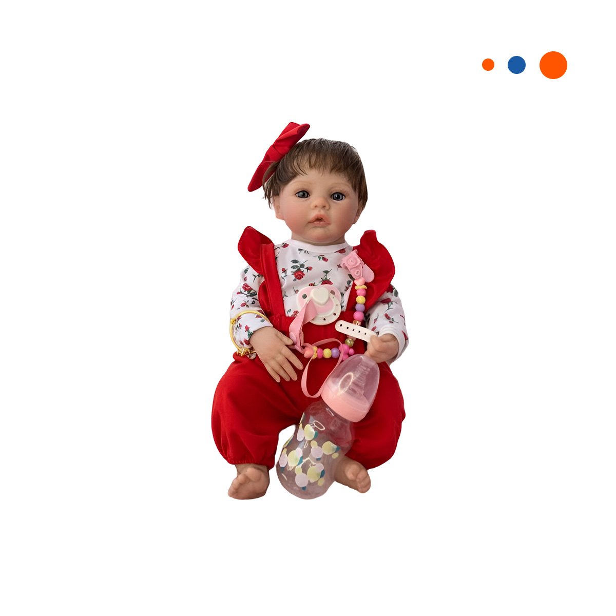 PEQUEÑA COMPAÑERA CON POLO FLORES Y LAZO ROJO PARA LA ALEGRIA DE SU DOMICILIO Y+REGALO STICKER - 3