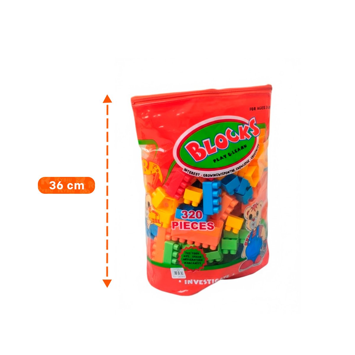 PACK4 SET MODULAR MULTICOLOR EN BOLSA PARA JUEGO DE CONSTRUCCION EN HOGAR Y+REGALO STICKER - 4