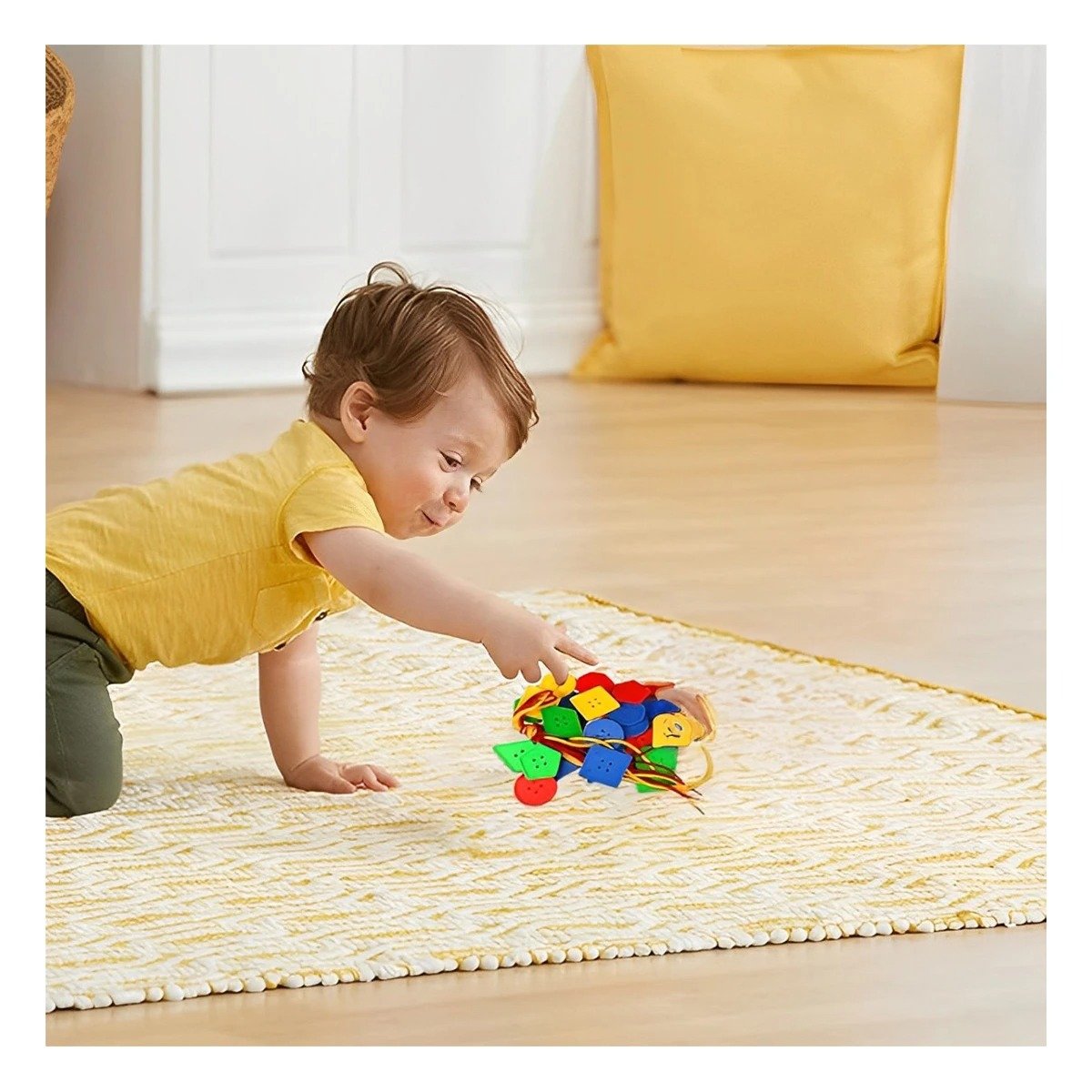 PACK4 KIT ESCOLAR DE BOTONES CON FORMAS GEOMETRICAS PARA JUEGO GUIADO - 5