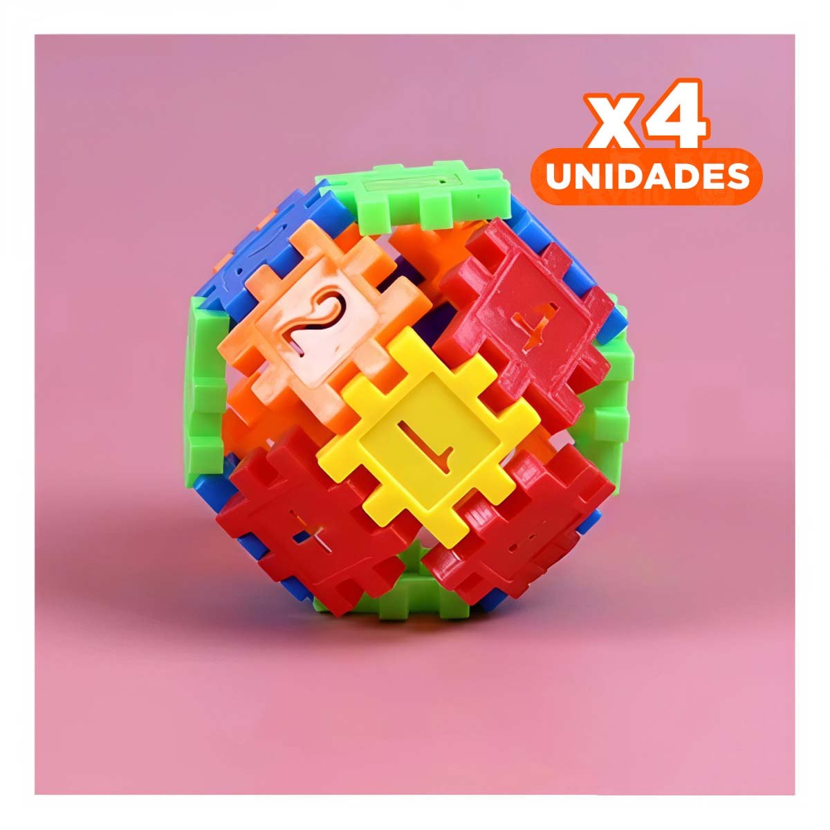 PACK4 COLECCION CREATIVA PARA ENSAMBLAR BLOQUES NUMERICO Y LETRAS - 1