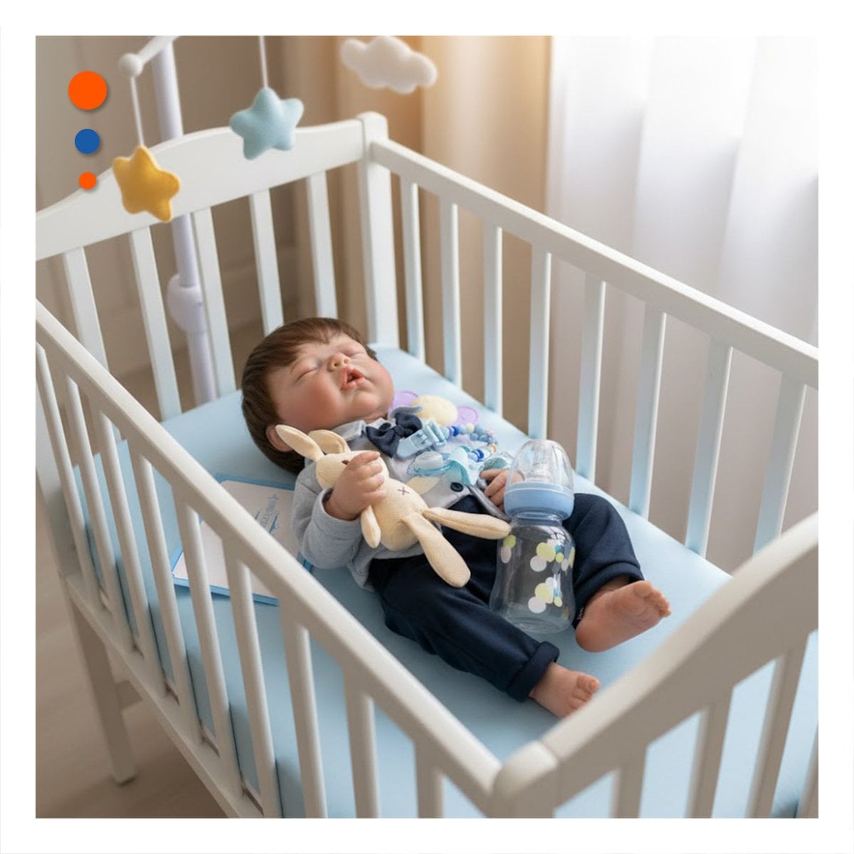 PACK2 PEQUEÑO COMPAÑERO 48CM CON ROPA FORMAL PLOMO Y AZUL NOCHE RECREO SANO - 2