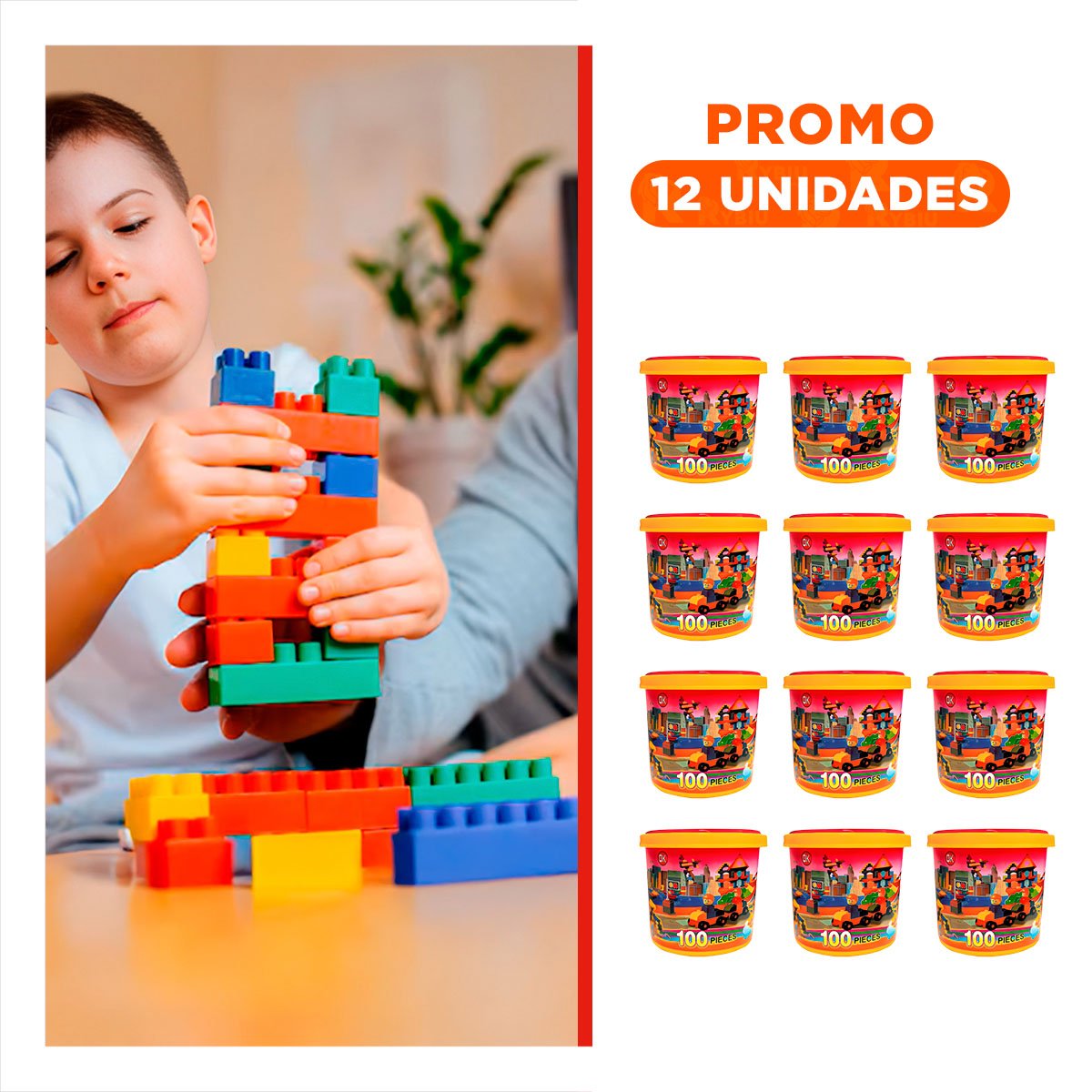 PACK12 COMBO CREATIVO MULTICOLOR PARA JUEGO DIDACTICO HOGAR RESISTENTE Y+REGALO STICKER - 1