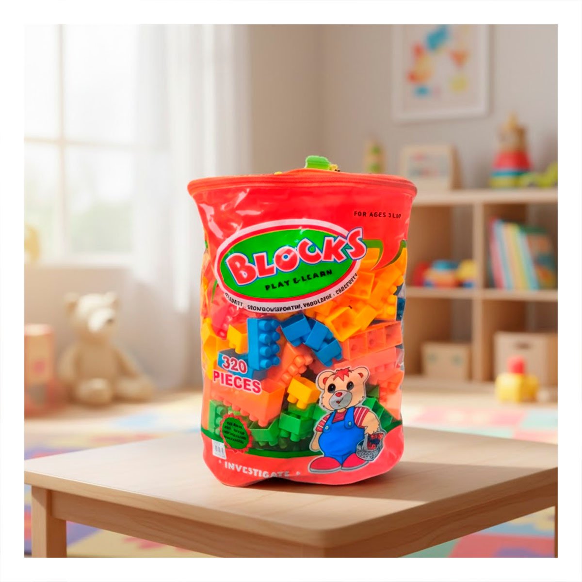 PACK4 BLOQUERIA CREATIVA MULTICOLOR EN BOLSA PARA JUEGO Y DIVERSION EN HOGAR - 2