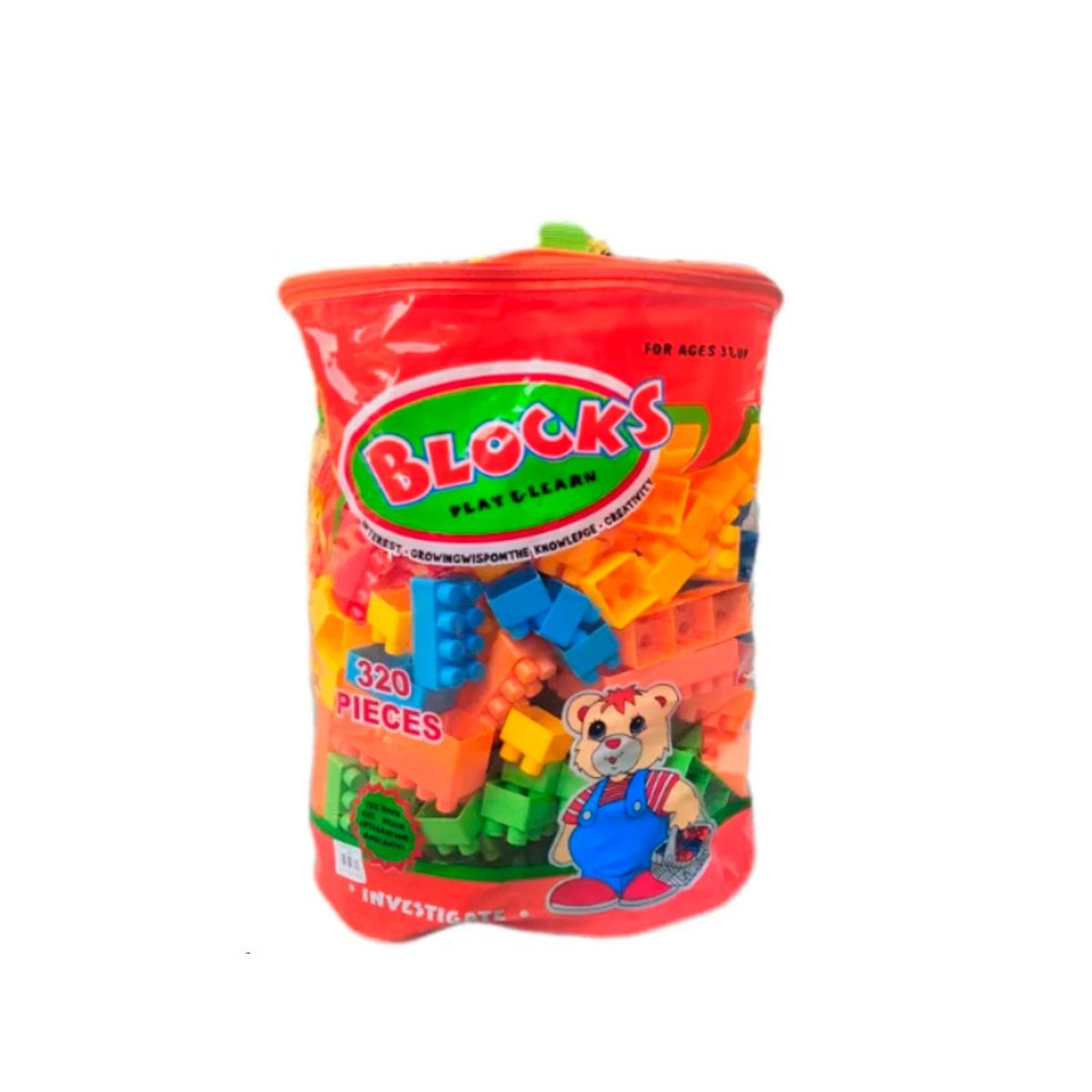 PACK2 PIEZAS DE JUEGO MULTICOLOR EN BOLSA PARA CONSTRUCCION LIBRE EN CASA Y+REGALO STICKER - 2