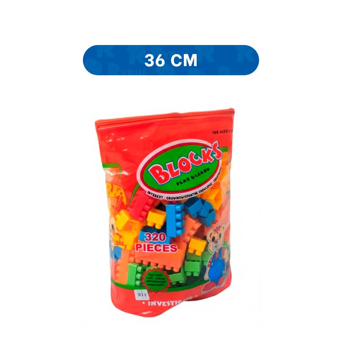 PACK2 PIEZAS DE JUEGO MULTICOLOR EN BOLSA PARA CONSTRUCCION LIBRE EN CASA Y+REGALO STICKER - 4
