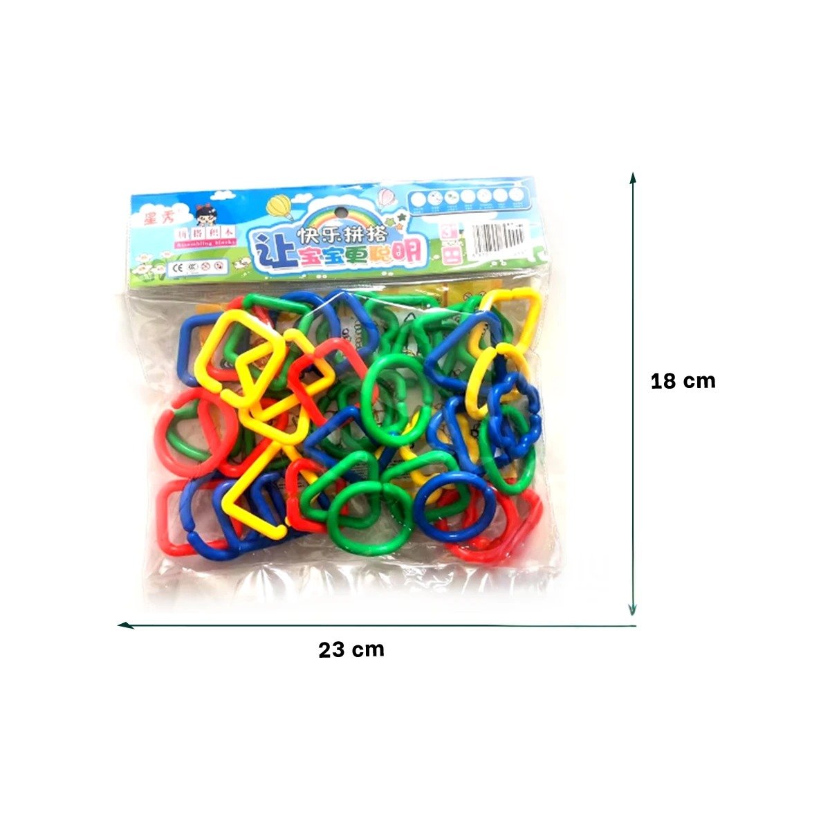 PACK12 COLECCION SENSORIAL DE ANILLOS DE FIGURAS GEOMETRICAS PARA COORDINACION - 4