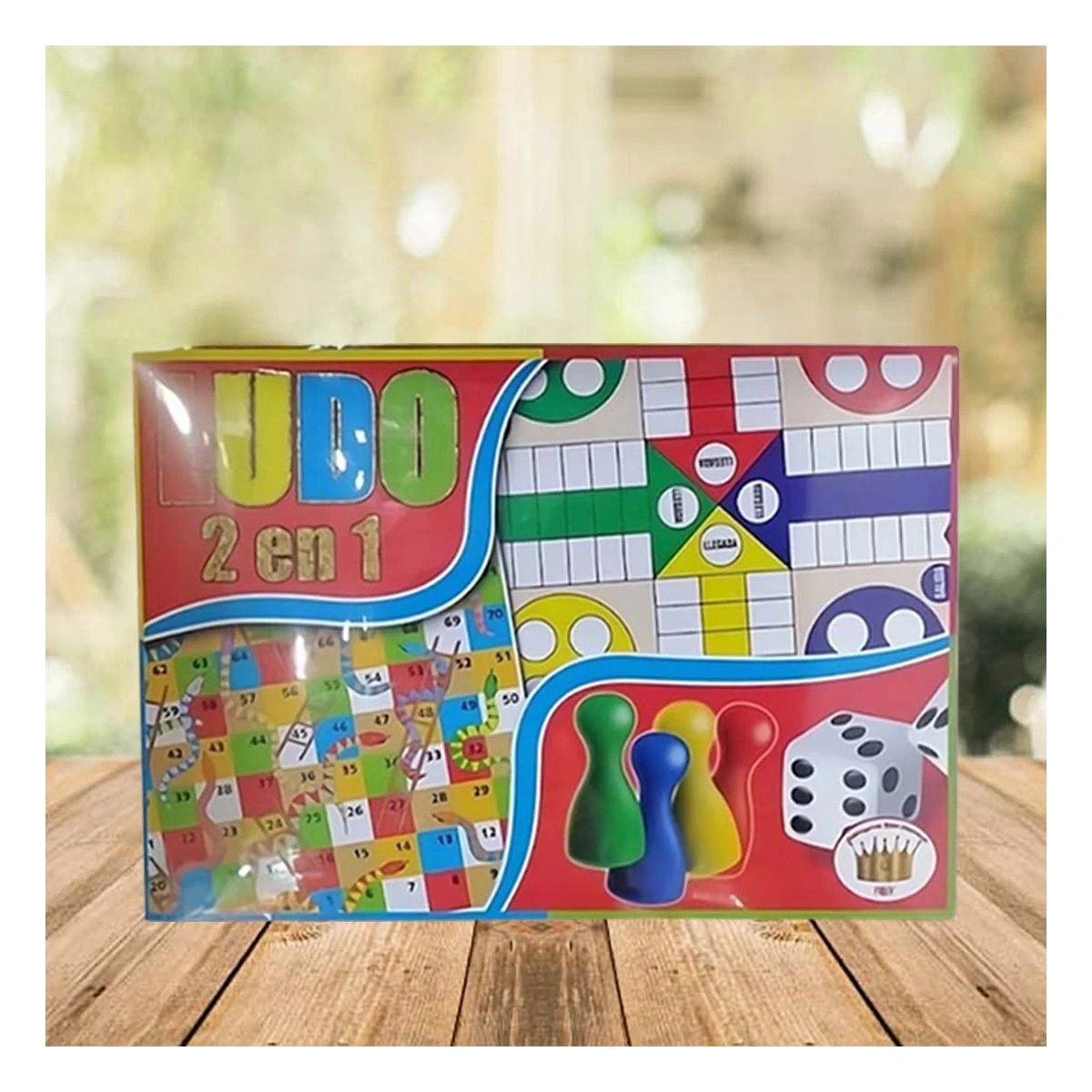 PACK12 TABLERO DE MESA LUDO 2 EN 1 CLASICO PARA COMPARTIR EN FAMILIA Y AMIGOS Y+REGALO STICKER - 3
