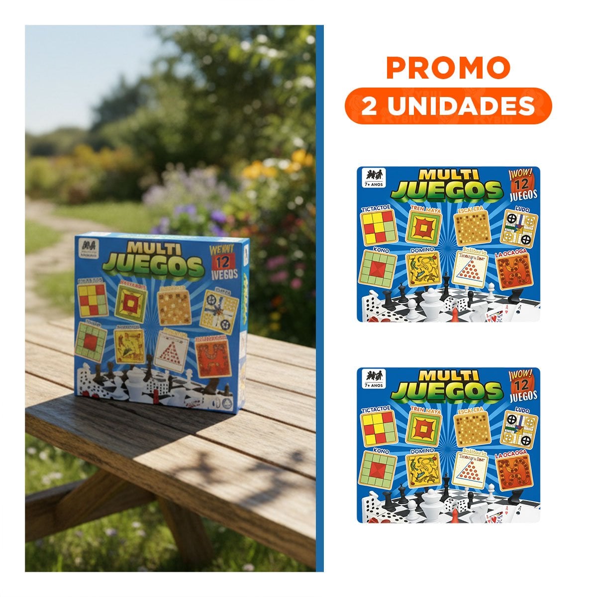 PACK2 KIT DE MESA MULTI JUEGOS 12 JUEGOS PARA JUEGOS CLASICOS EN CASA - 1