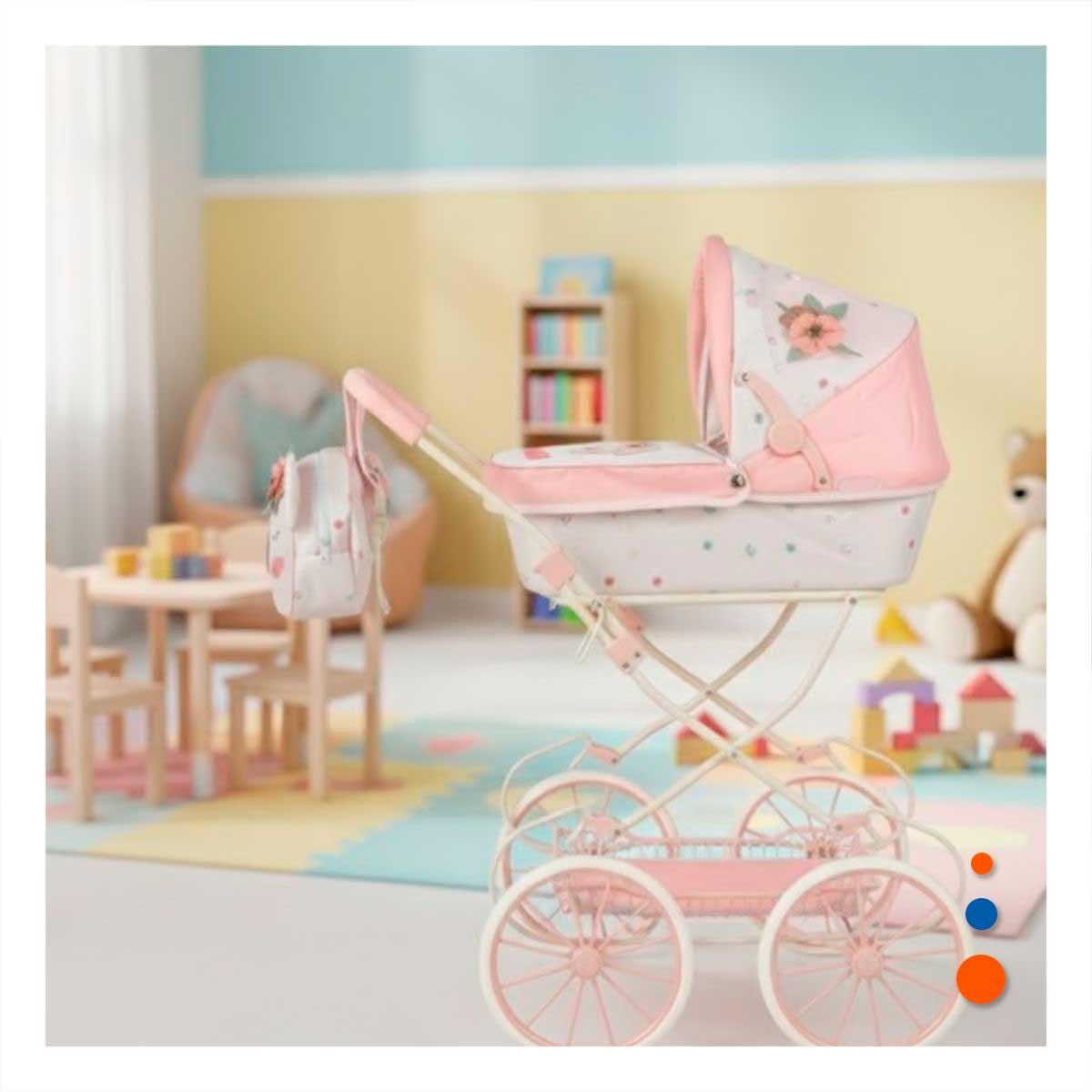 PASEADOR KOALA CON ESTRUCTURA PLEGABLE 42X80X80CM PARA MUNECA INFANTIL Y+PAPEL REGALO - 2