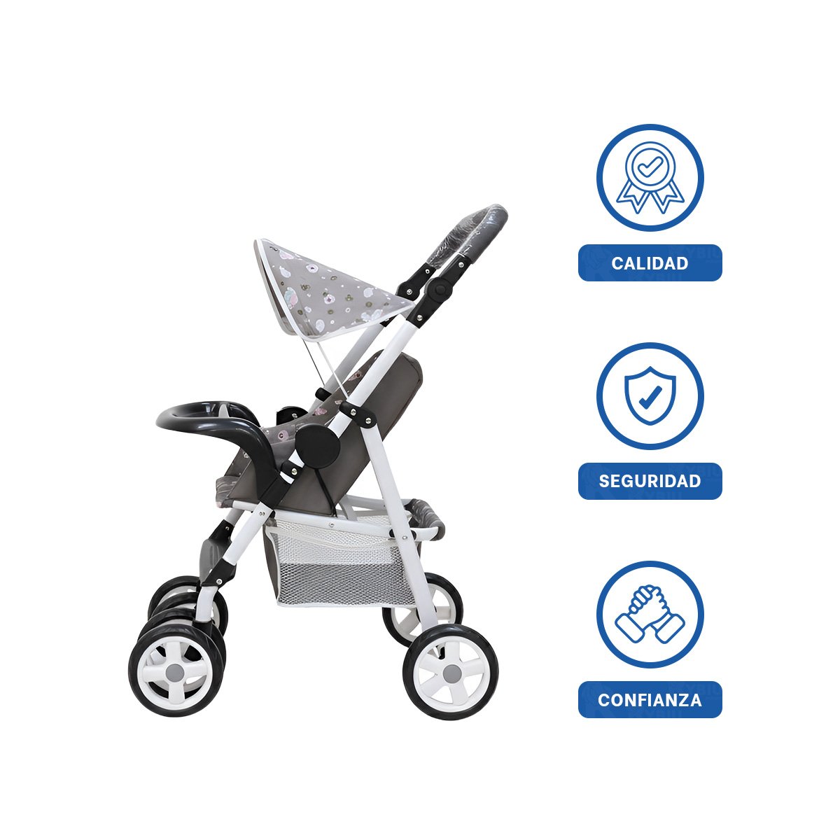 CARRO INFANTIL PENSADO PARA ACOMPANAMIENTO DE JUEGO INFANTIL 68CM NEGRO Y+LIGAS REGALO - 3