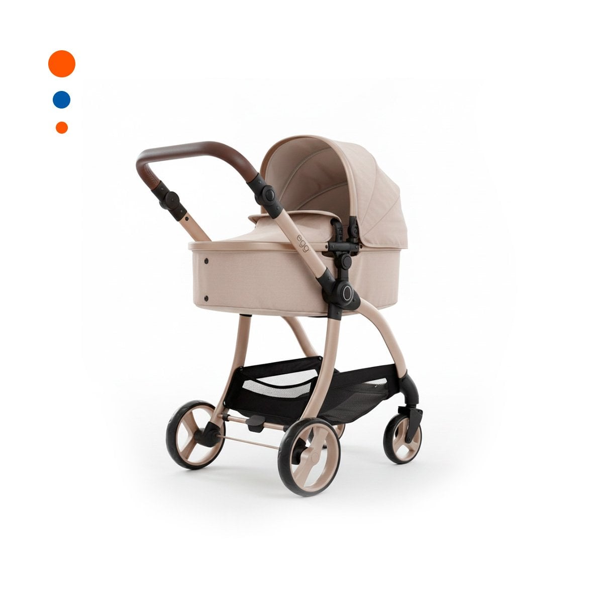 PACK2 ANDADOR INFANTIL PARA MUNECA CAPAZO BEIGE 79X48X84CM CLASICO Y ROL Y+REGALO STICKER - 2