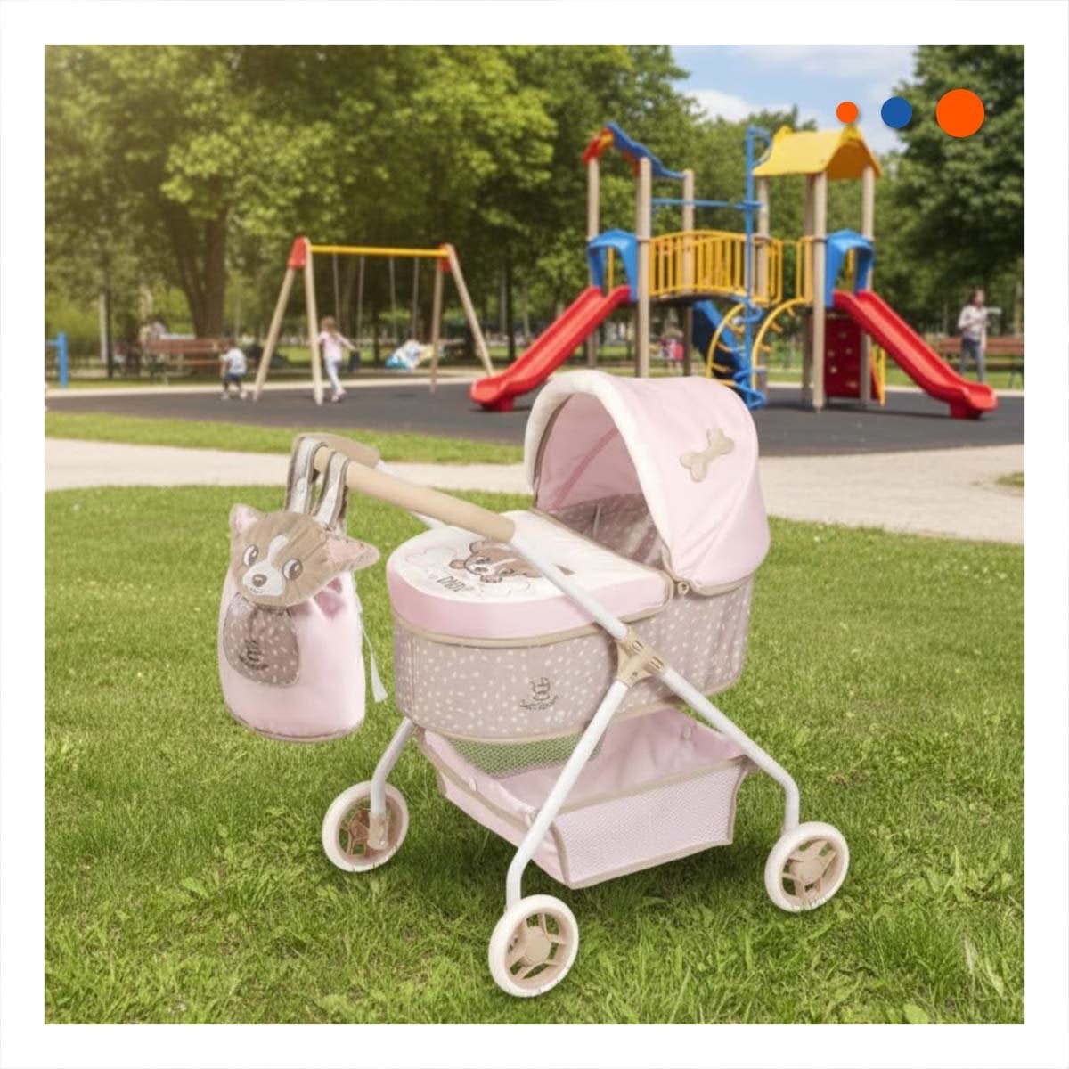 CARREOLA DIDI 3 EN 1 40X80X70CM CON FORMATO VERSATIL PARA JUEGO INFANTIL - 2