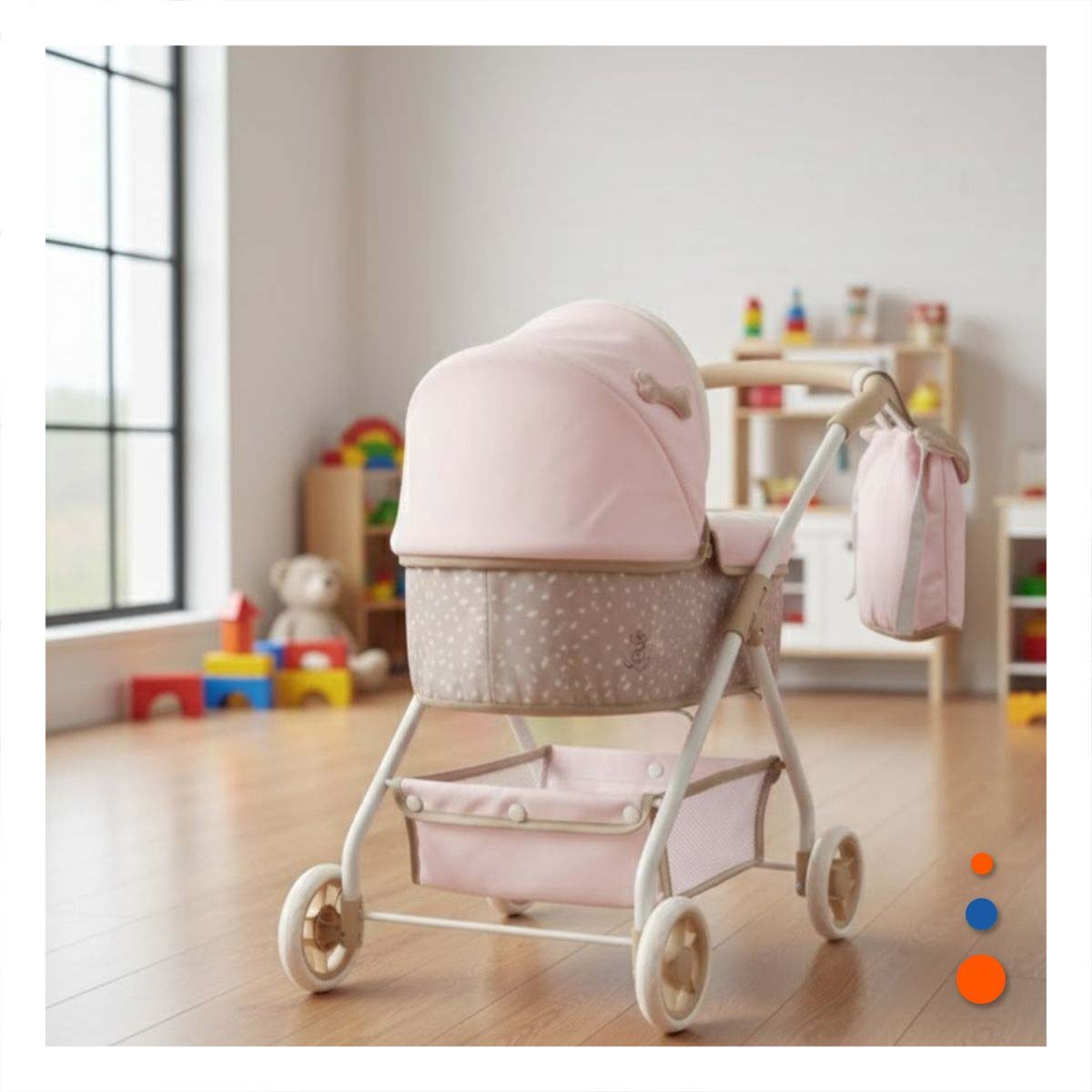 CARREOLA INFANTIL DIDI 3 EN 1 40X80X70CM CON DISENO FUNCIONAL DIARIO Y+PAPEL REGALO - 2