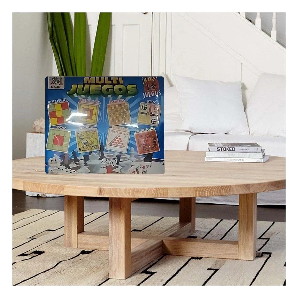 PACK4 TABLERO DE MESA MULTI JUEGOS 12 JUEGOS PARA COMPARTIR EN CASA Y+REGALO STICKER - 3