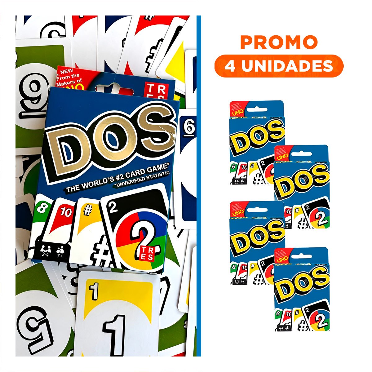 PACK4 VERSION SOCIAL DE CARTAS PARA MESA FAMILIAR Y AMIGOS CAJA PEQUENA Y+REGALO STICKER - 1