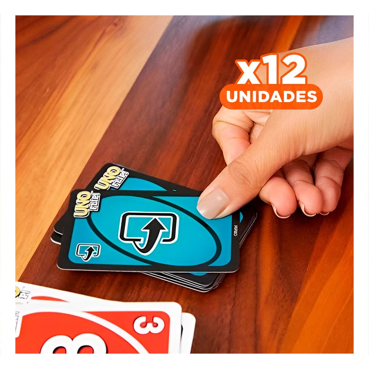 PACK12 RONDA DE CARTAS REVERSIBLES PARA MESA FAMILIAR COMPACTO PARA CASA - 1