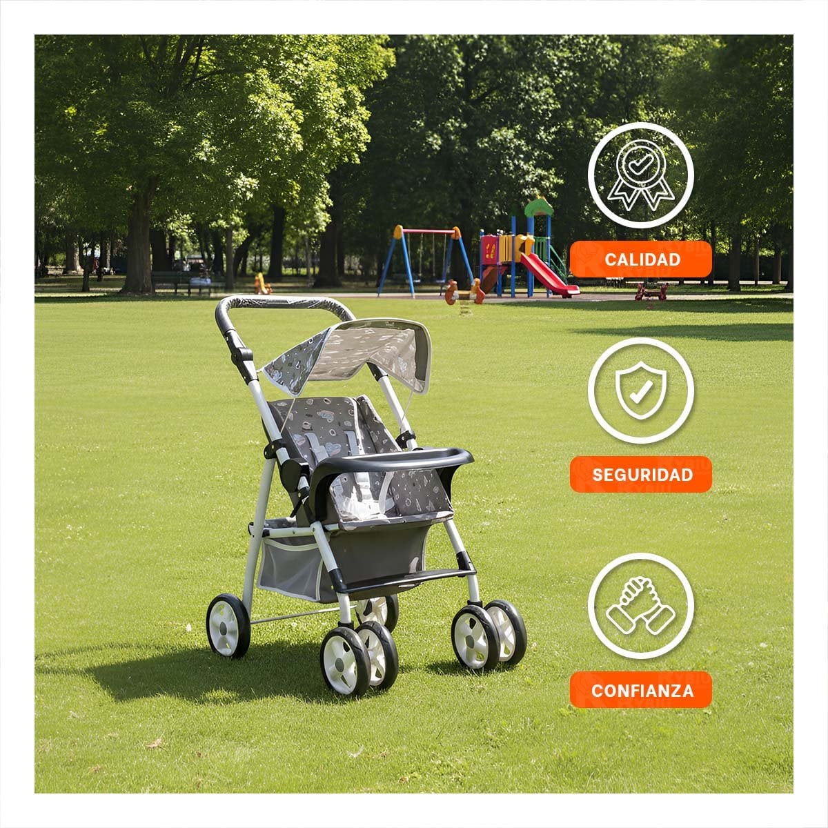 PACK2 TRANSPORTE INFANTIL RODANTE ENFOCADO EN JUEGO IMAGINATIVO 68CM NEGRO Y+REGALO STICKER - 5