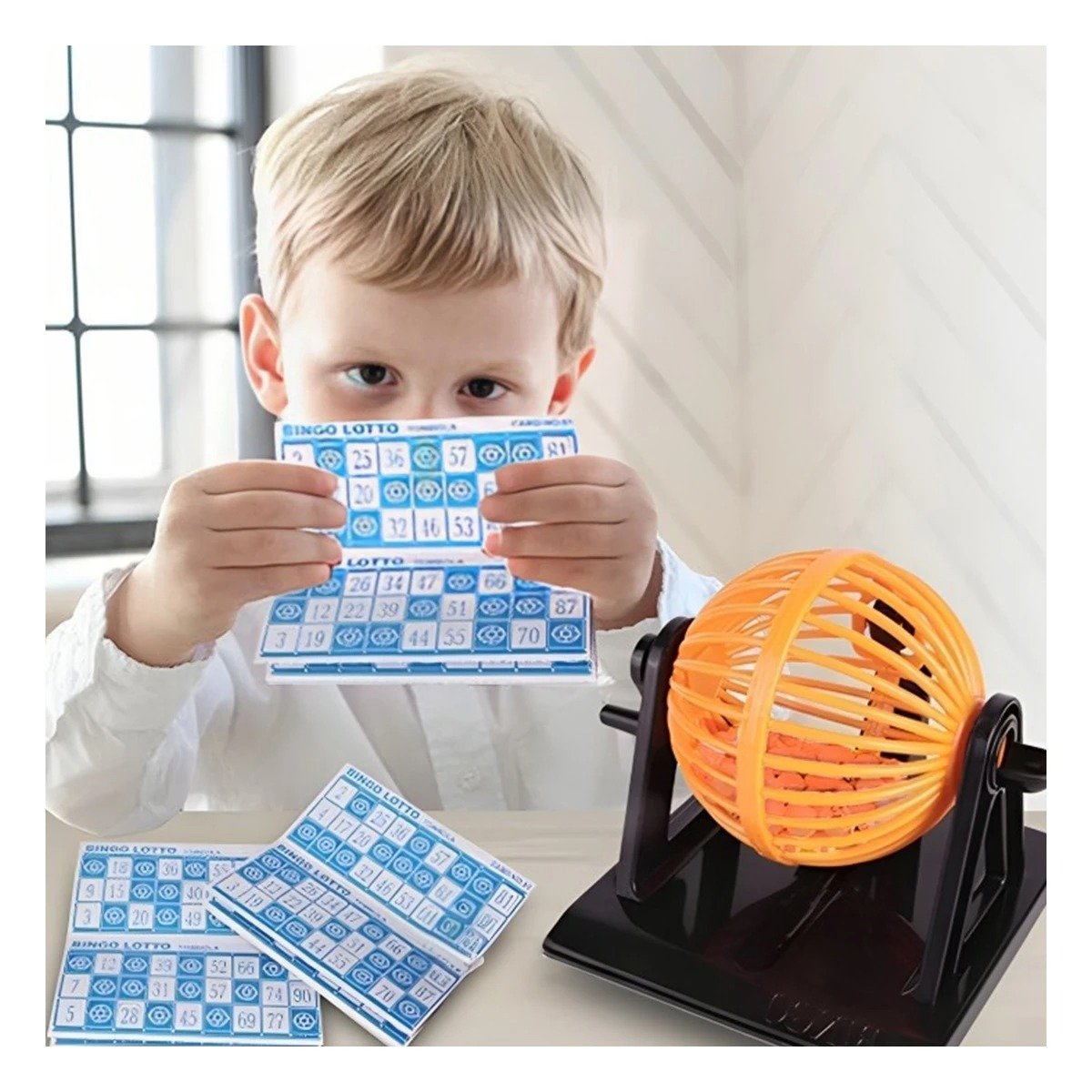 PACK6 ENTRETENIMIENTO LOTTO MEDIANO CON EMPAQUE ROJO NEGRO PARA CASA Y+PAPEL REGALO - 2