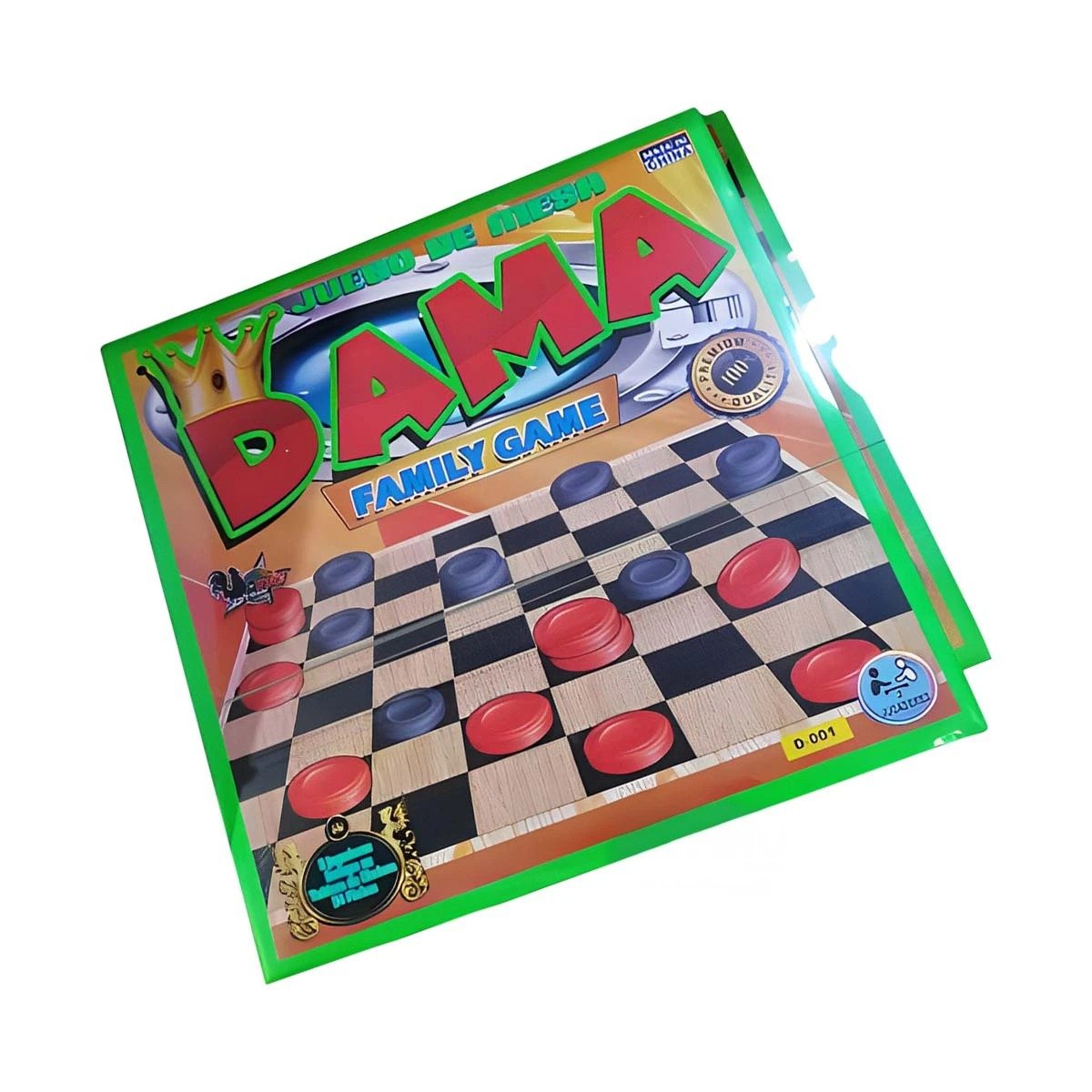 PACK4 ALTERNATIVA DE MESA DAMA CLASICO PARA DIVERSION FAMILIAR Y+PAPEL REGALO - 3
