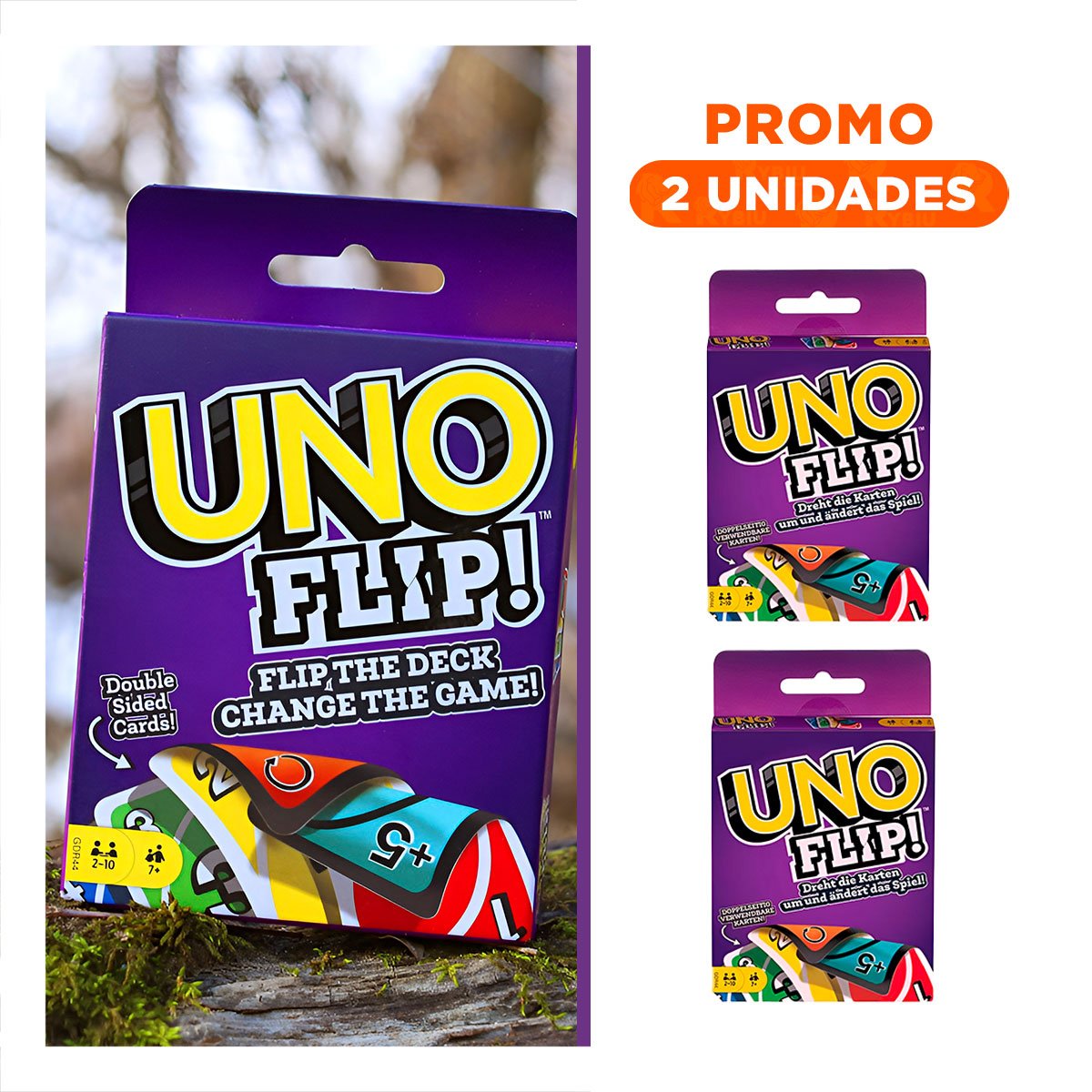 PACK2 CONCEPTO CON CARTAS REVERSIBLES PARA MESA FAMILIAR COMPACTO PORTATIL HOGAR - 1