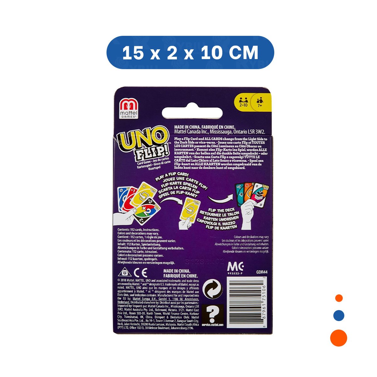 PACK2 CONCEPTO CON CARTAS REVERSIBLES PARA MESA FAMILIAR COMPACTO PORTATIL HOGAR - 4