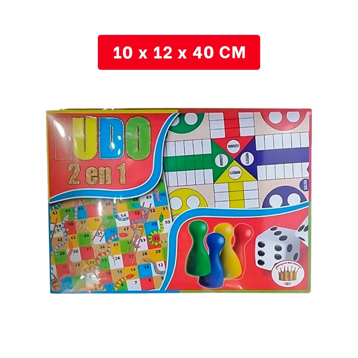 PACK2 PAQUETE DE MESA LUDO 2 EN 1 PARA JUEGOS TRADICIONALES Y+PAPEL REGALO - 4