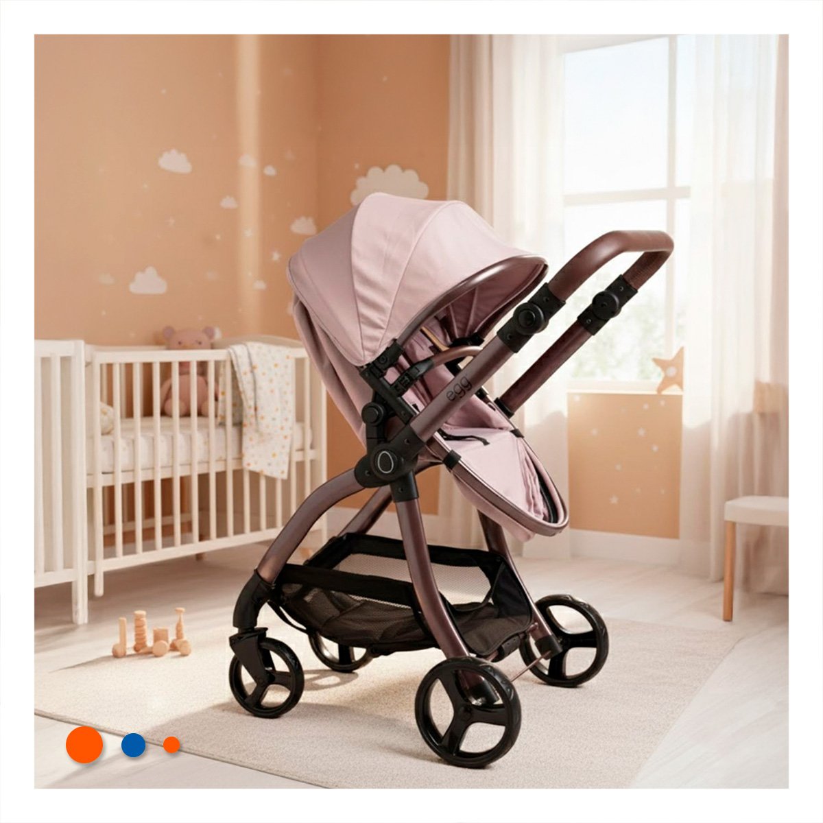 PACK2 ANDADOR DE MUÑECA CAPAZO VIOLETA CLARO 79X48X84CM PARA JUEGO DE DESPLAZAMIENTO - 3