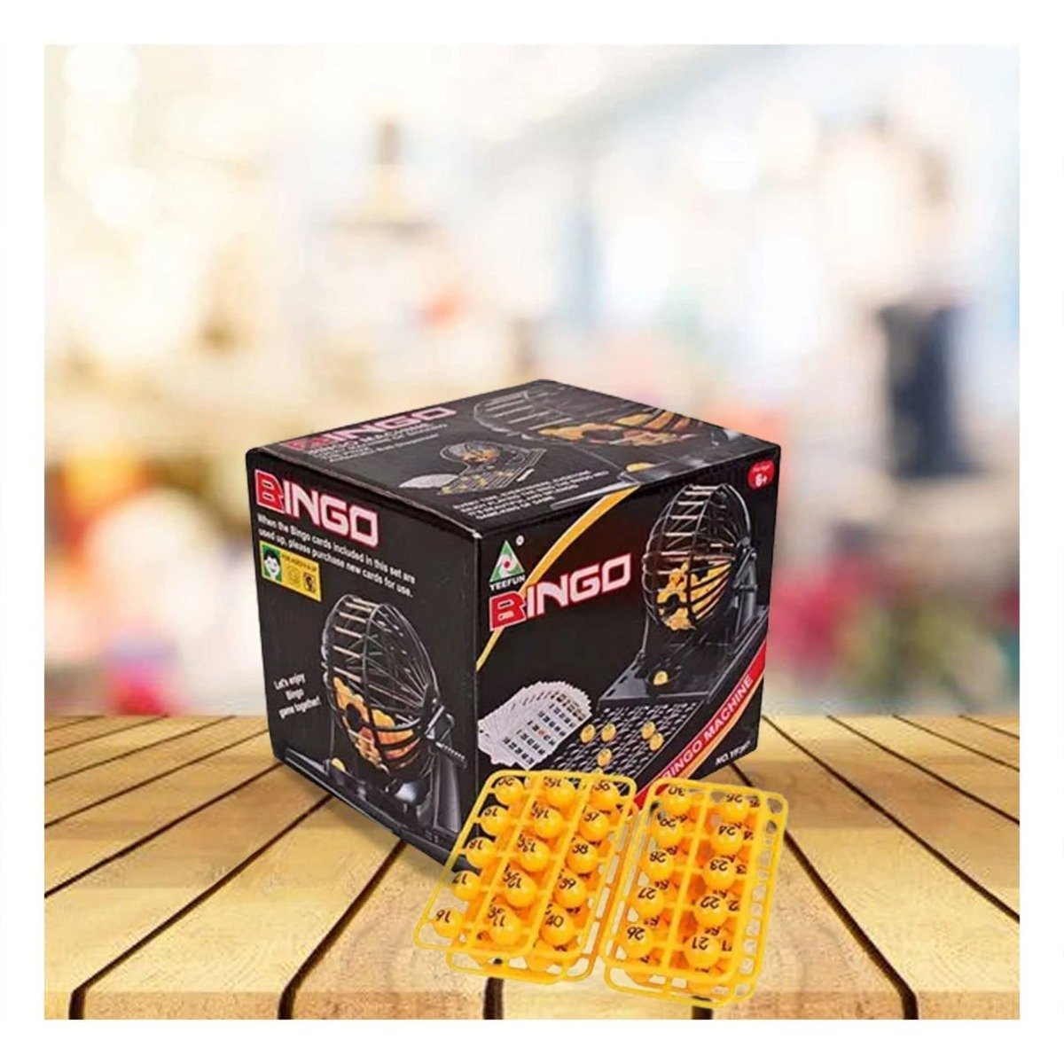 PACK2 TABLA PRACTICA BINGO MEDIANO CON CENTRO DE METAL NEGRO PARA USO DOMESTICO - 2