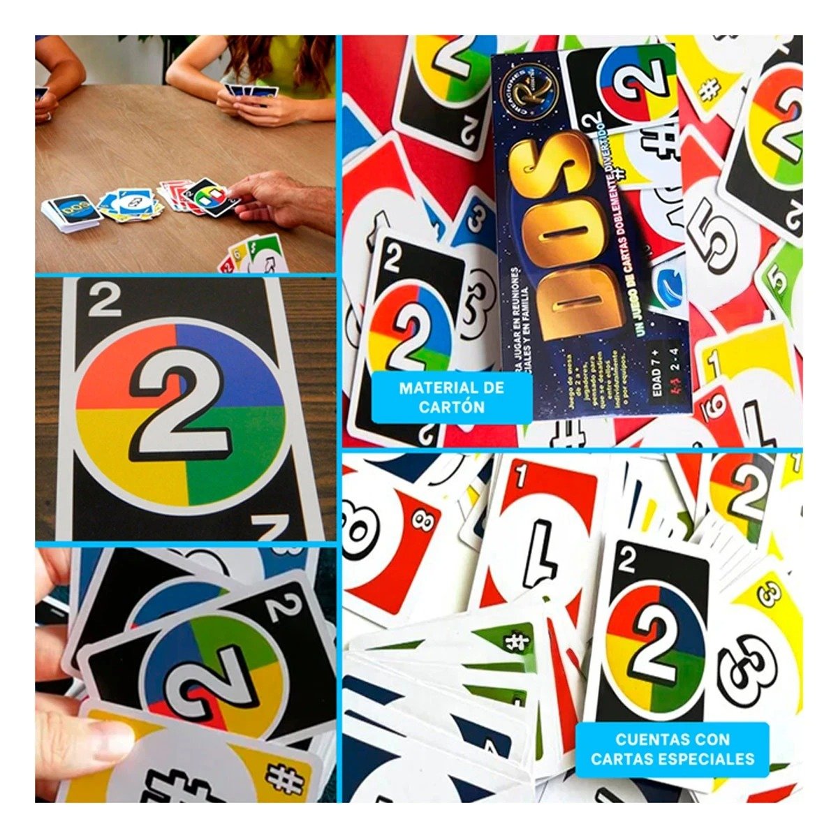 PACK4 COLECCION DE MESA DOS CAJA GRANDE PARA COMPARTIR EN CASA Y+REGALO STICKER - 2