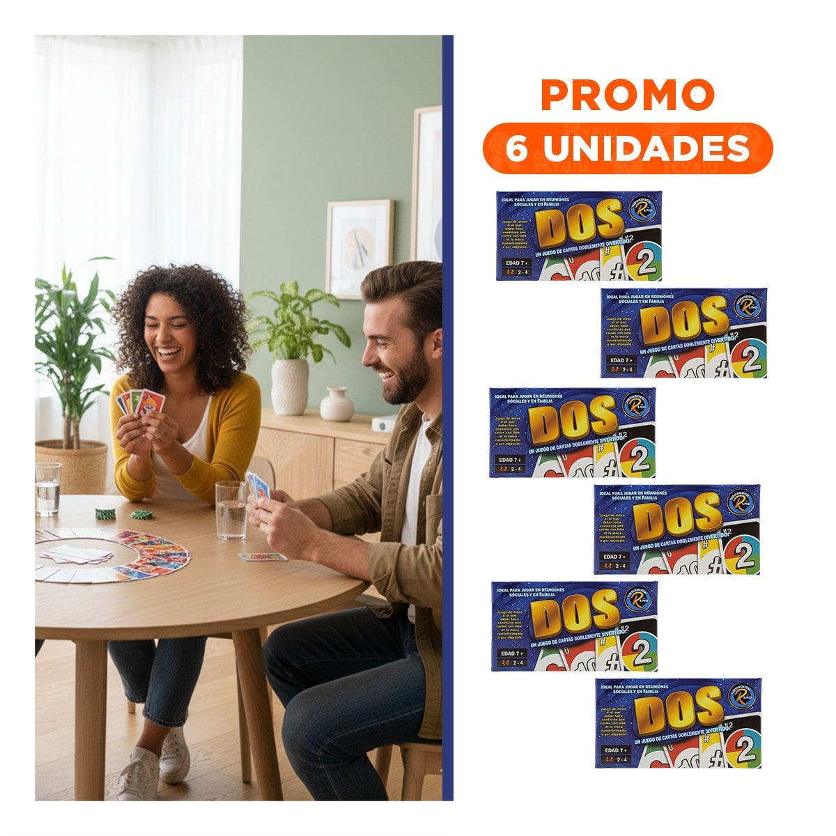 PACK6 EXPERIENCIA DE MESA DOS CAJA GRANDE CLASICO PARA JUEGOS EN FAMILIA - 1
