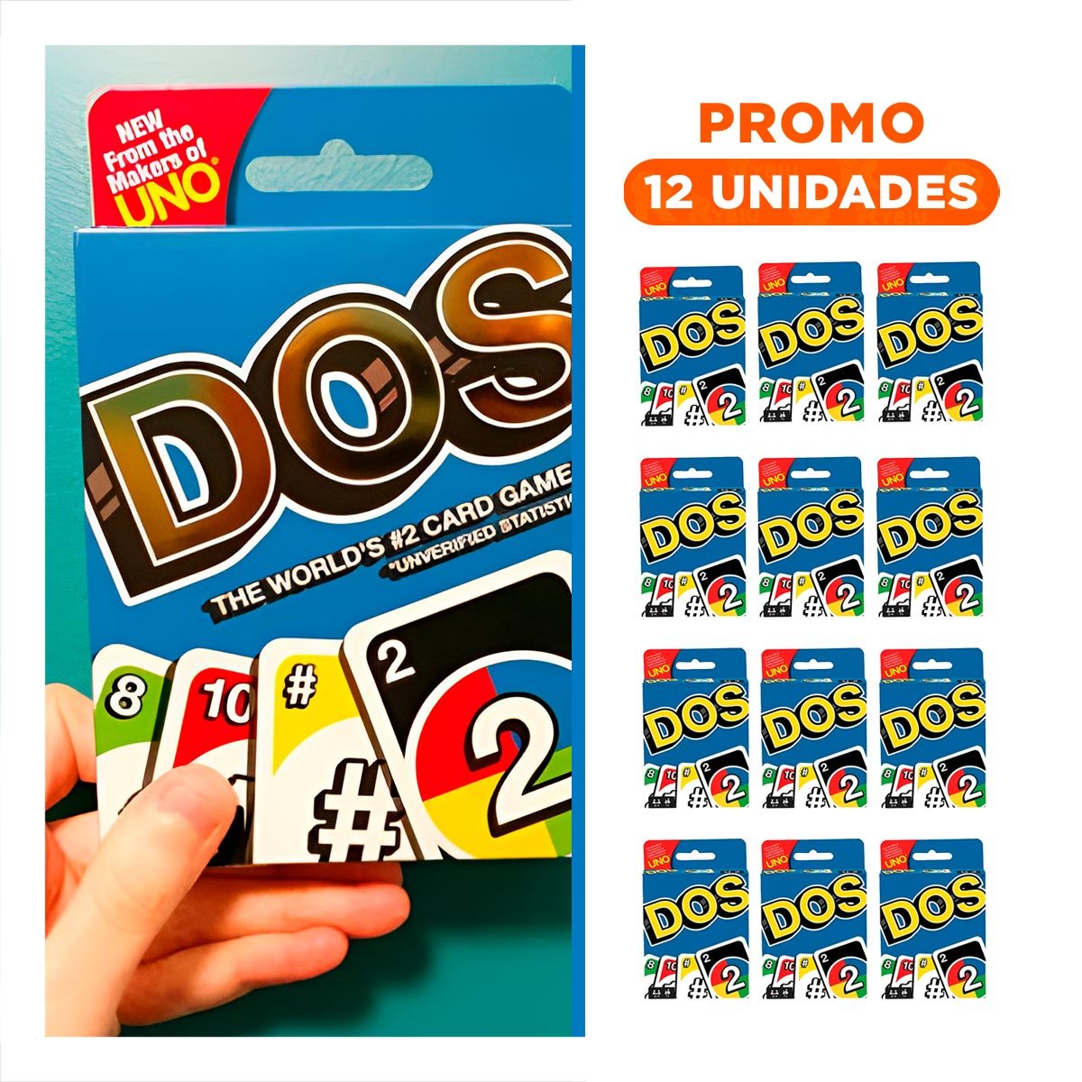 PACK12 FORMATO FAMILIAR DE CARTAS PARA MESA Y REUNIONES CAJA PEQUENA Y+REGALO STICKER - 1