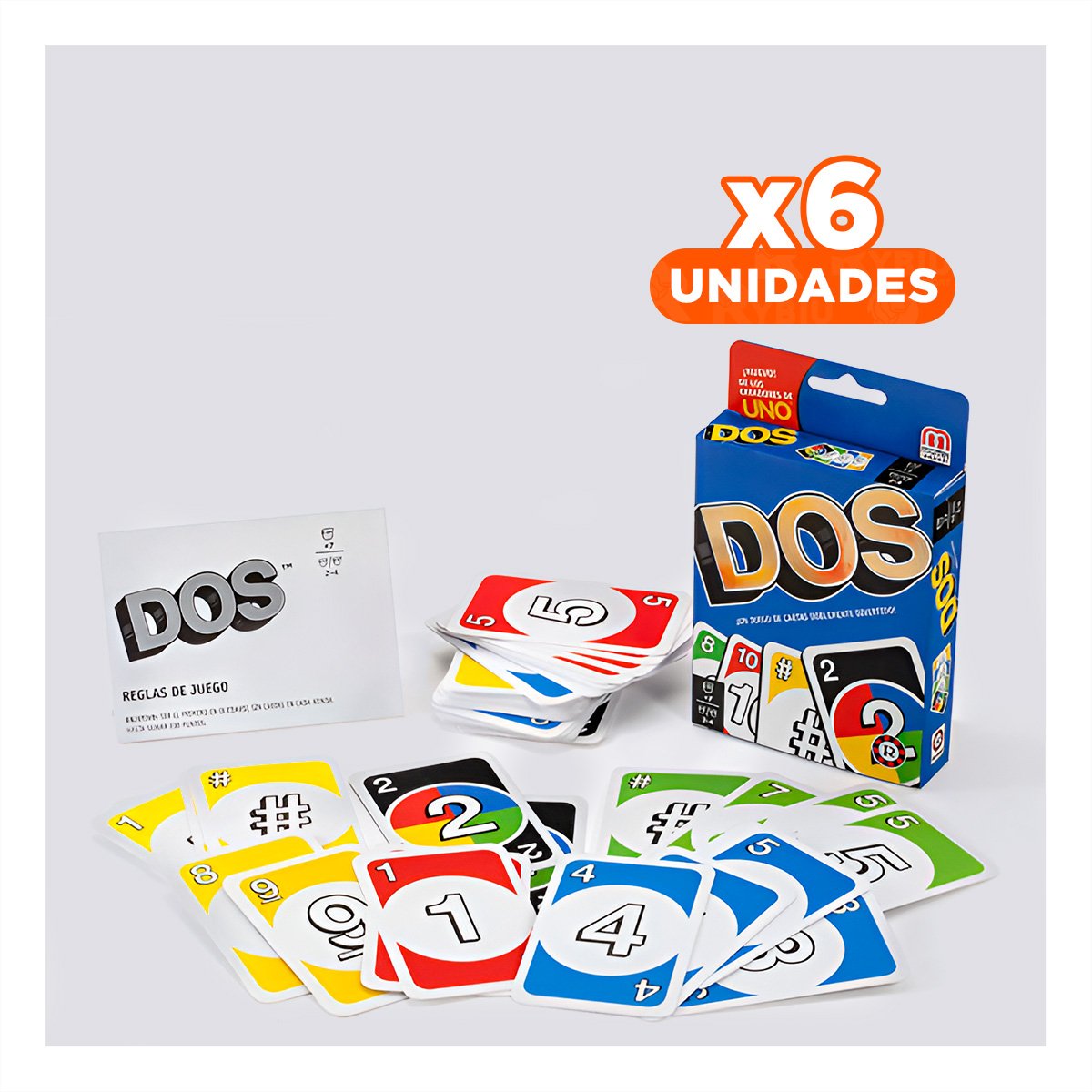 PACK6 ALTERNATIVA FAMILIAR DE CARTAS PARA MESA HOGAR Y AMIGOS CAJA PEQUENA Y+REGALO STICKER - 1