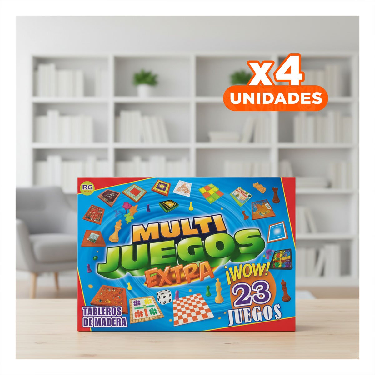 PACK4 PAQUETE DE MESA MULTI JUEGOS EXTRA 23 JUEGOS PARA REUNIONES EN CASA - 1