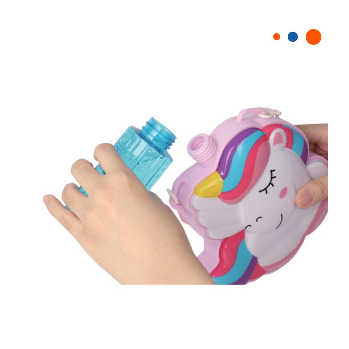 PACK4 MAQUINA DE BURBUJAS CON MOCHILA PORTATIL ROSADO PARA DIVERSION CONTINUA Y+PAPEL REGALO - 3
