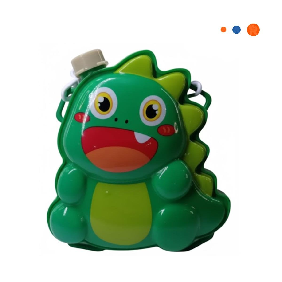 LANZADOR DE BURBUJAS CON MOCHILA PORTATIL DINOSAURIO VERDE PARA PATIO Y+PAPEL REGALO - 1