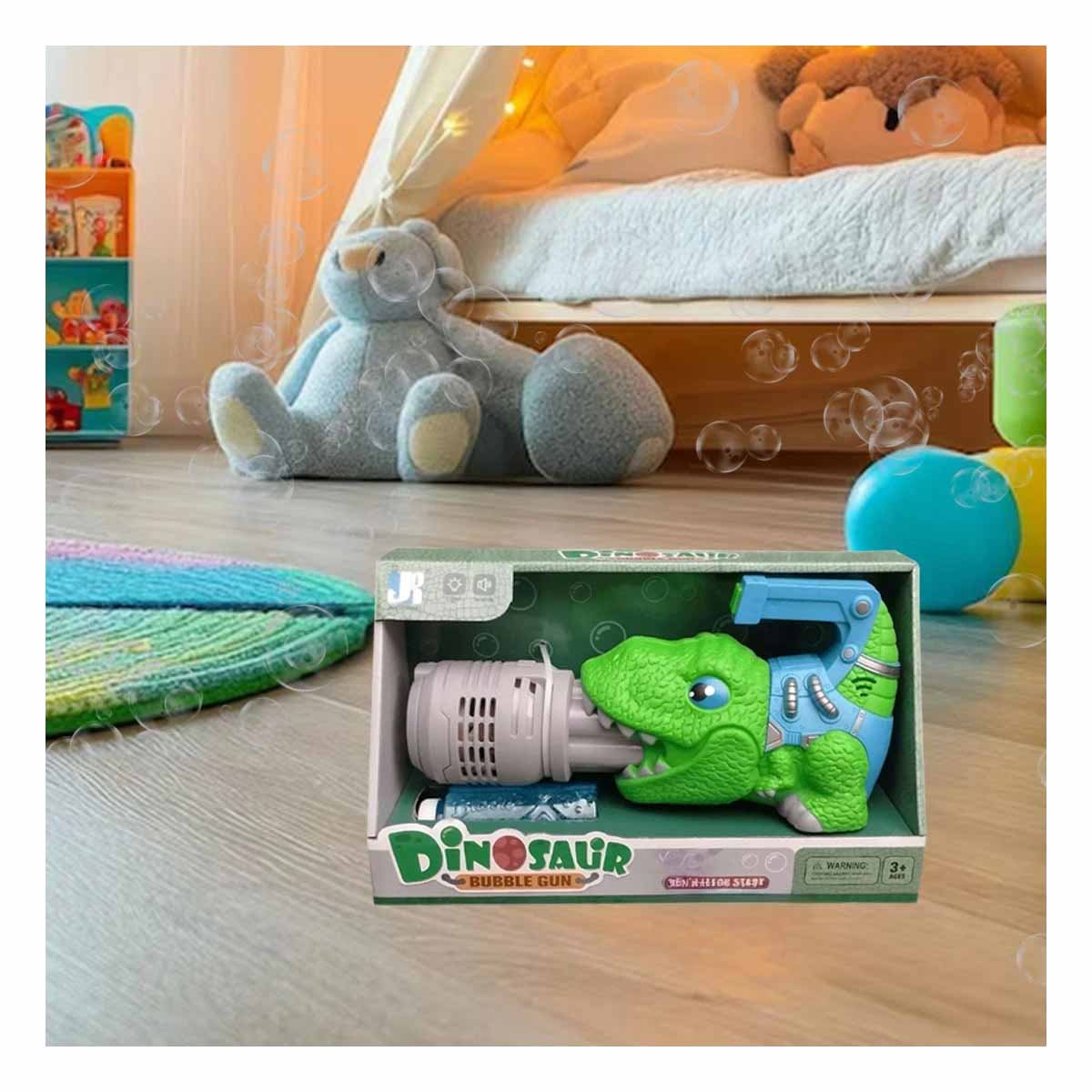 PACK6 EXPULSOR LED DE BURBUJAS DINOSAURIO CON SONIDO PARA CASA - 5