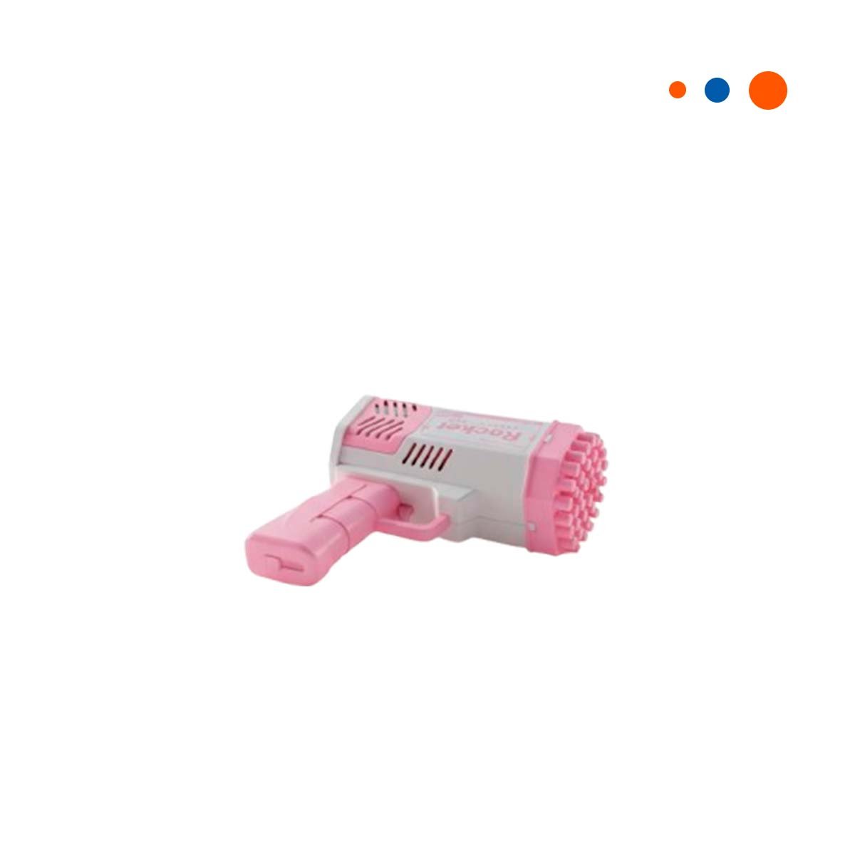 PACK4 LANZABURBUJAS DE JUGUETE PARA NINOS COHETE ROSADO Y BLANCO Y+PAPEL REGALO - 3