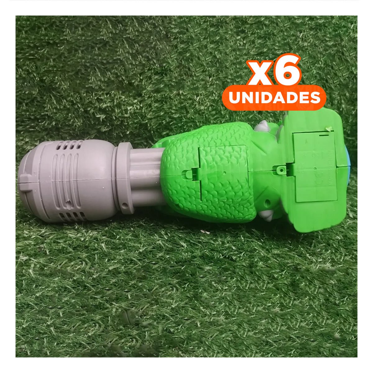 PACK6 ILUMINADOR LED DE BURBUJAS DINOSAURIO CON SONIDO PARA JUEGOS Y+REGALO STICKER - 1