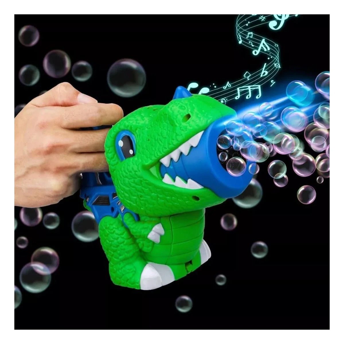 PACK4 ELEMENTO DE BURBUJAS CON DINOSAURIO CHICO PARA DIVERSION CONTINUA Y+REGALO STICKER - 5