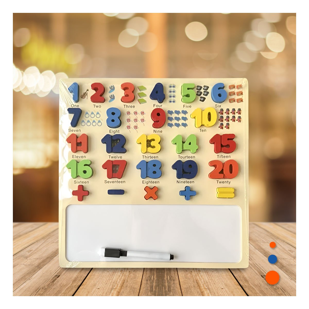 PRODUCTO EDUCATIVO CON PIZARRA NUMERICA PARA USO INFANTIL Y+POST IT - 3
