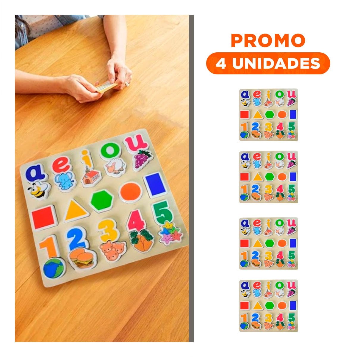 PACK4 SET PARA NINOS CON FIGURAS GEOMETRICAS Y 25 PIEZAS Y+REGALO STICKER - 1