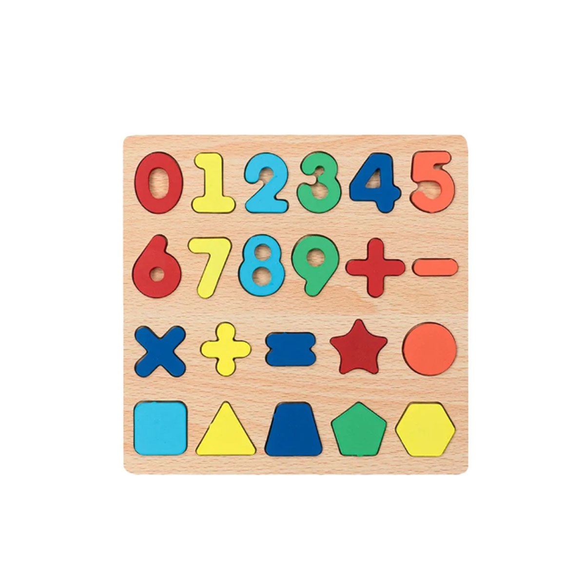PACK2 ENCAJE ESCOLAR MULTICOLOR CON FONDO MADERA PARA DESARROLLO COGNITIVO Y+REGALO STICKER - 2