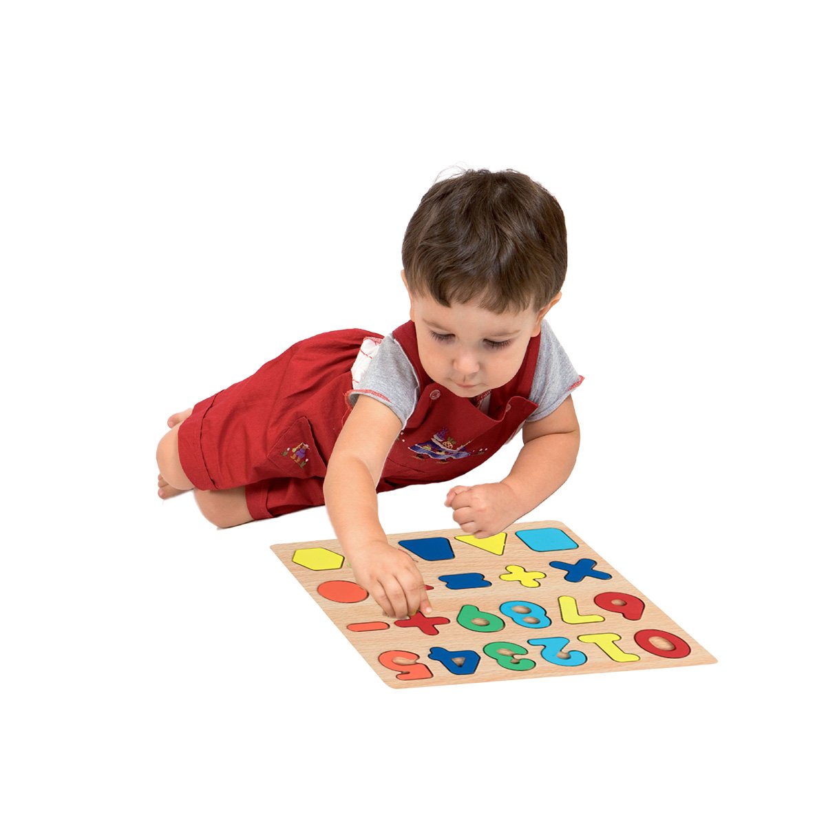 PACK4 DIDACTICO INFANTIL MULTICOLOR CON FONDO MADERA PARA APRENDER FORMAS Y+PAPEL REGALO - 3