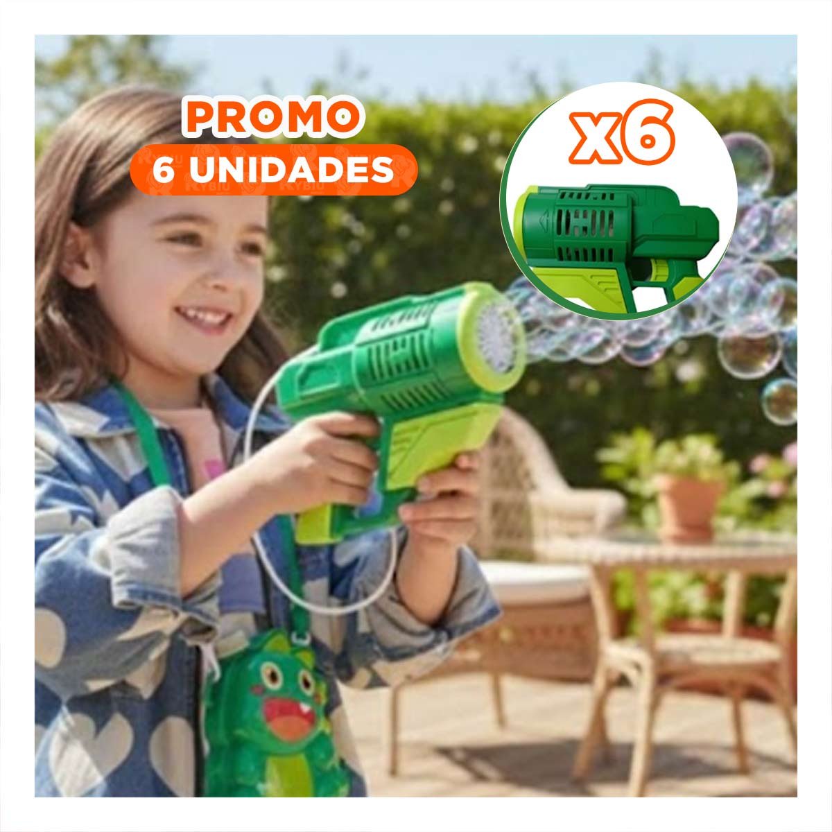 Maquina De Burbujas Dinosaurio Con Luz Juguete Para Niños | Cuotas sin