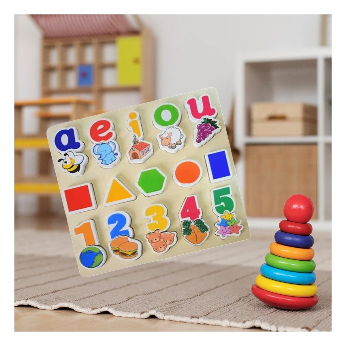 PACK12 ROMPECABEZA DIVERTIDO INFANTIL CON FIGURAS GEOMETRICAS Y 25 PIEZAS Y+REGALO STICKER - 3