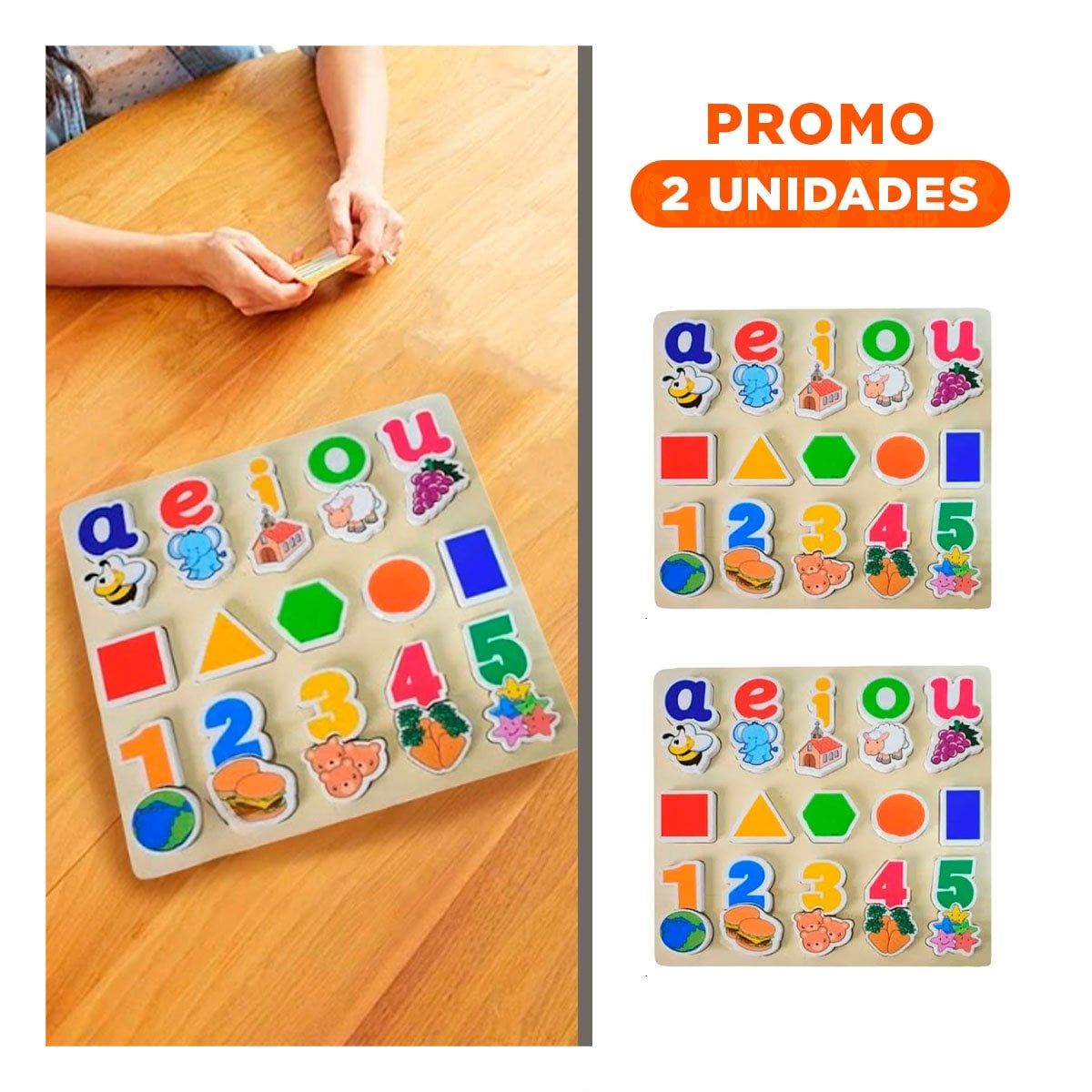 PACK2 JUEGO DIVERTIDO CON FIGURAS GEOMETRICAS Y 25 PIEZAS - 1