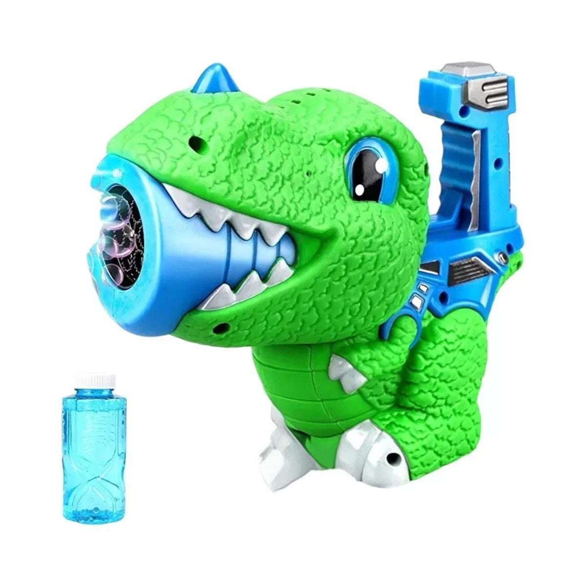 PACK4 HERRAMIENTA DE BURBUJAS CON DINOSAURIO CHICO PARA JUEGO CREATIVO Y+PAPEL REGALO - 3